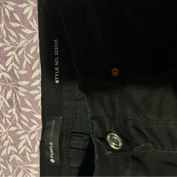 Purple jeans